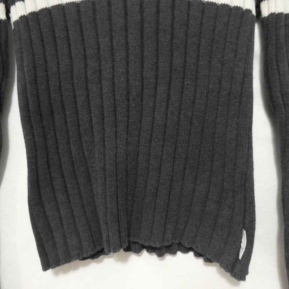 DKNY ACTIVE | medium | Striped Ribbed Turtleneck Long Sleeve Sweater - Picture 7 of 14